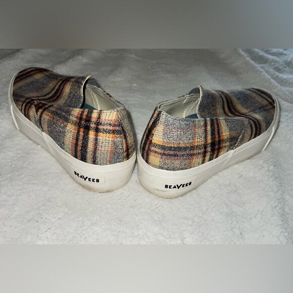 SeaVees Baja platform slip on loafer plaid - size 9.5 - Picture 6 of 7